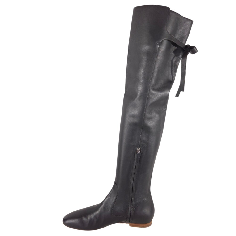 Gabriela Hearst Over the Knee Boots US 11 EU 42 Womens Black Leather $1550 - Picture 9 of 15